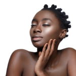 Skin care dark woman